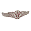 Vintage Texaco Wings Logo Embossed Metal Sign